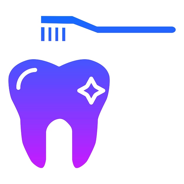 El icono de limpieza dental