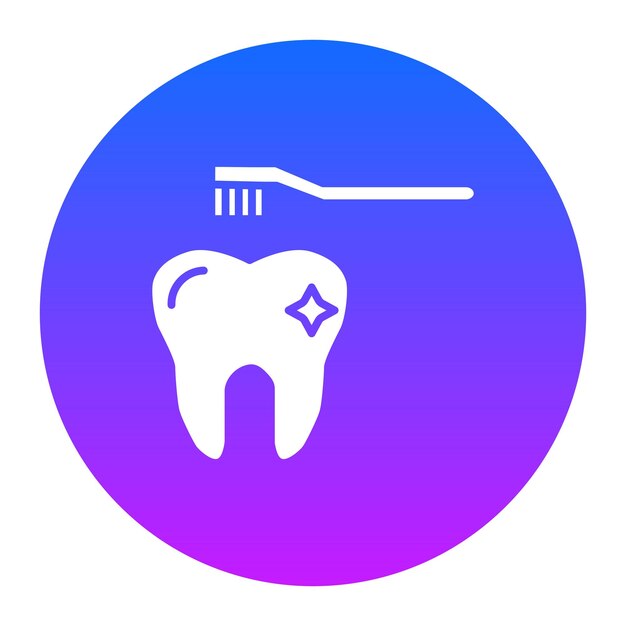 El icono de limpieza dental