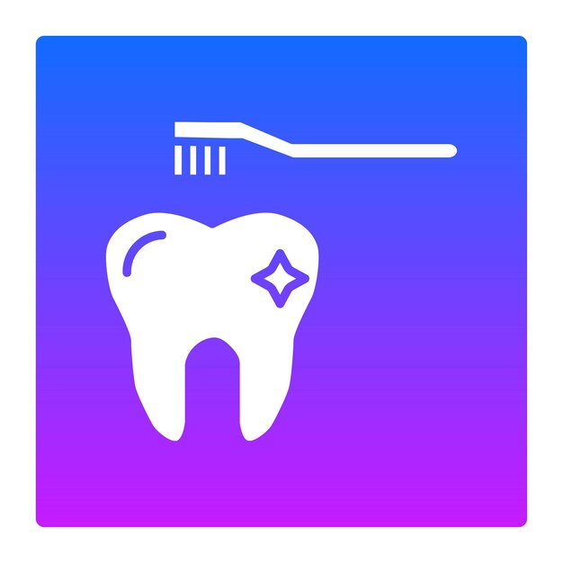 El icono de limpieza dental