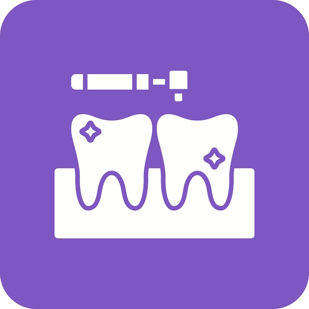 El icono de limpieza dental