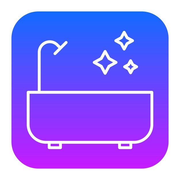 El icono de limpieza de la ducha