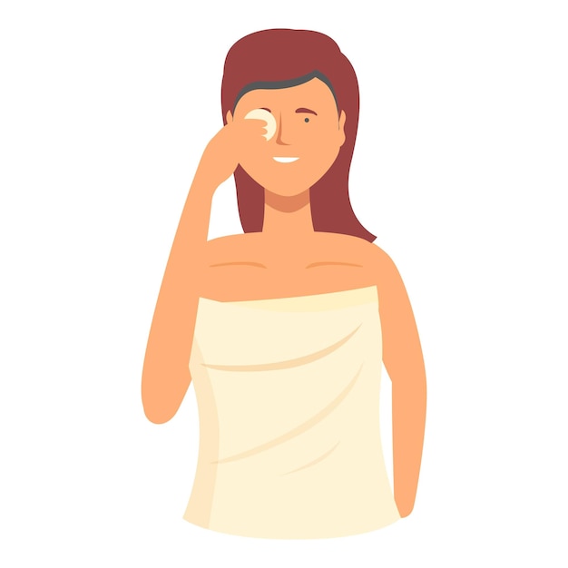 El icono de limpieza de espuma de jabón es un vector de dibujos animados para el cuidado facial