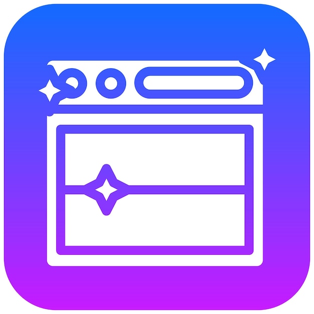 Icono de limpieza de la estufa