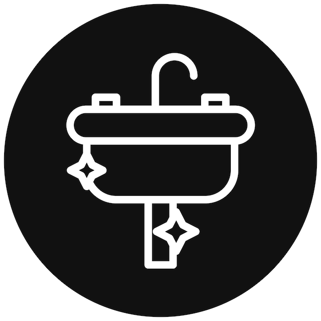Icono de limpieza del fregadero