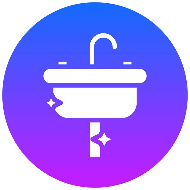 Icono de limpieza del fregadero