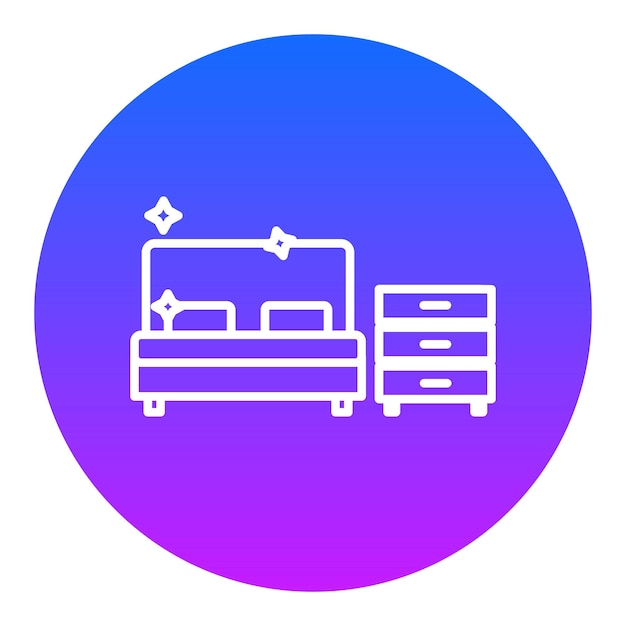 El icono de limpieza de la sala de estar