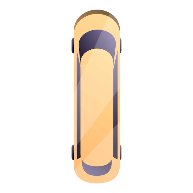 Icono de limusina de vista superior Icono vectorial de limusine de vista superior para el diseño web aislado en fondo blanco