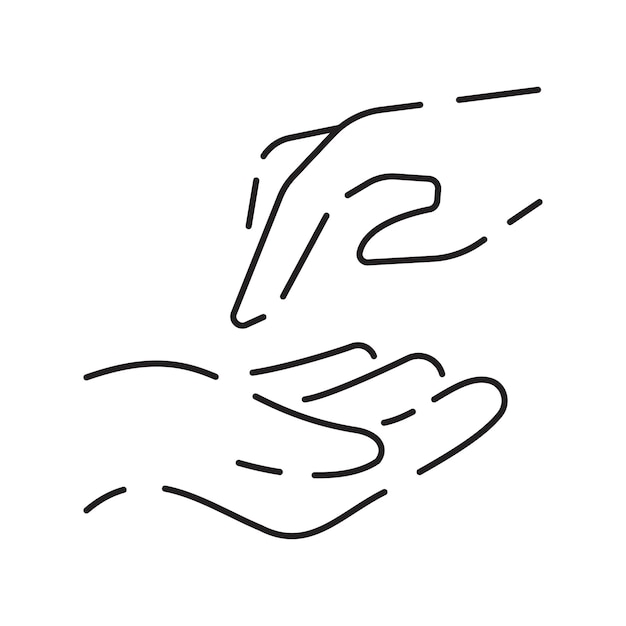 Icono de línea de adivinación Tarjetas de taro esotéricas místicas Elemento de astrología mística celestial Símbolo de esquema de brujería Ilustración vectorial EPS 10 Símbolo de logia masónica