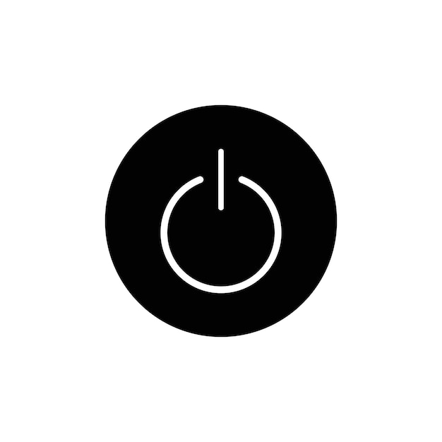 Icono de línea de alimentación aislado en fondo blanco