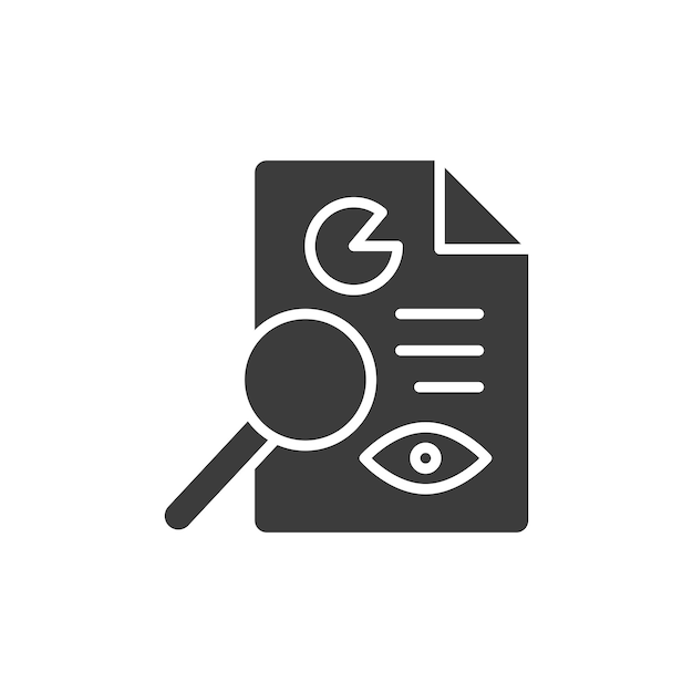 El icono de la línea de los auditores aislado en fondo blanco