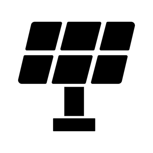 Icono de la línea de baterías solares