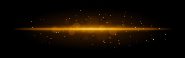 Icono de línea brillante naranja haz horizontal vibrante iluminado partículas efecto de luz abstracto energía futurista decoración minimalista dinámica diseño moderno visual radiante