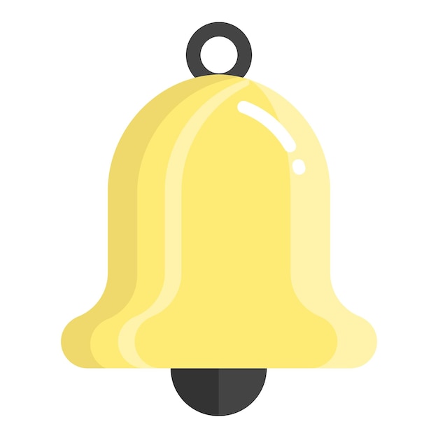 icono de línea de campana icono de escuela y educación