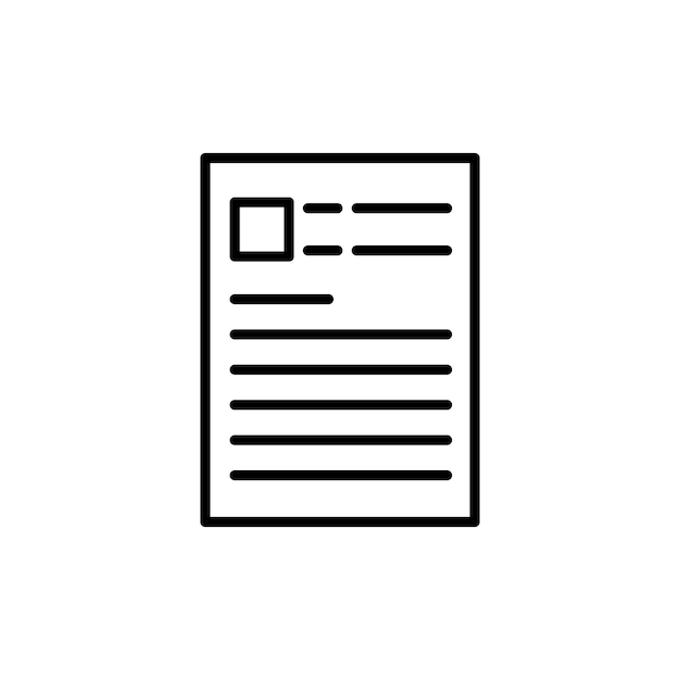 Icono de línea de cartera bancaria aislado sobre fondo blanco