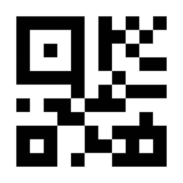 Icono de línea de código Quar Escanee el enlace del producto a la aplicación de información del chip Reconocimiento de patrones Marcado de icono multicolor en fondo blanco