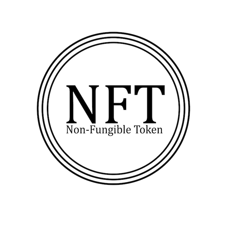 Vector icono de línea de color nft cripto token no fungible no fungible blockchain bitcoin coin defi vector