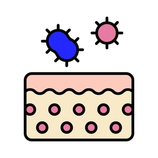 Vector el icono de la línea de cuidado de la piel limpieza uvb aha bha ácido exfoliante hidratante rejuvenecedor puntos negros granos sebo poros régimen epilador crema de limpieza ultrasónica protección contra el sol y el frío