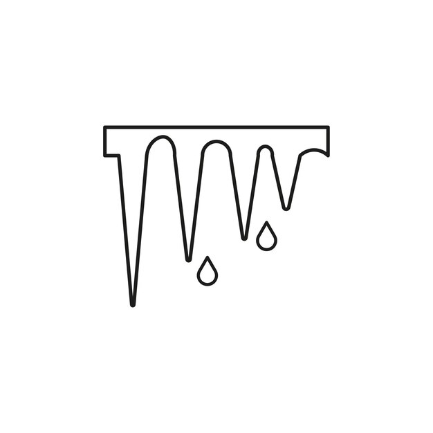 Icono de línea de descongelación Ilustración vectorial EPS 10 imagen de stock