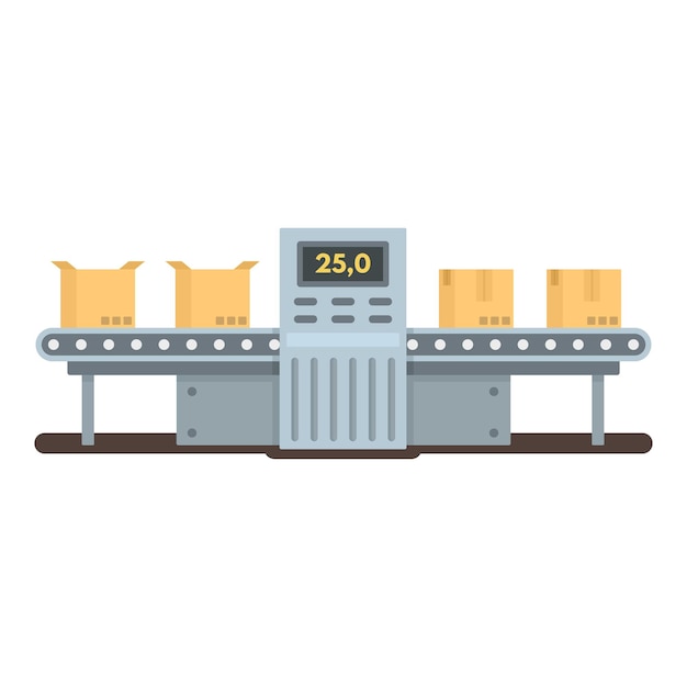 Icono de línea de entrega de paquetes Ilustración plana del icono de vector de línea de entrega de paquetes para diseño web