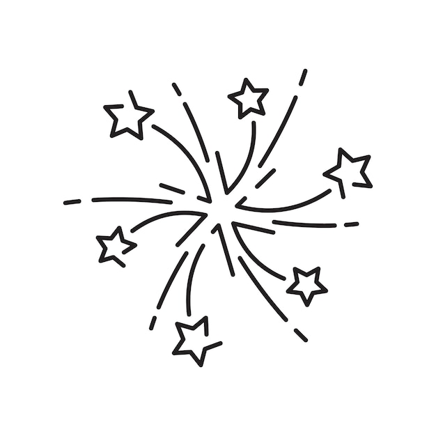 Icono de línea de estrella de Navidad o estilo de logotipo Signo y símbolo de alta calidad en un fondo blanco Pictograma de contorno vectorial de Feliz Año Nuevo para infografía