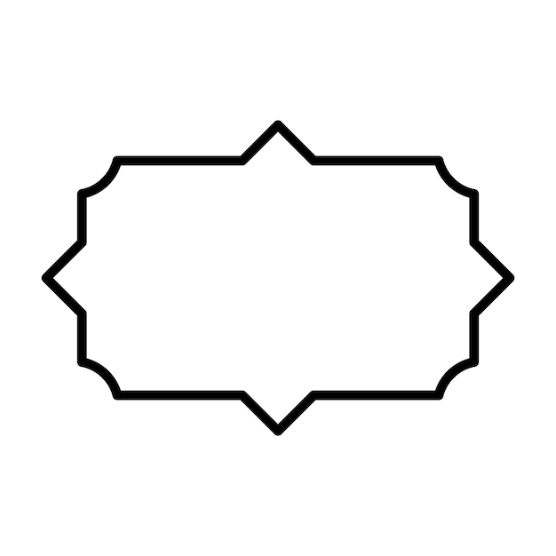 Ícono de línea de forma de marco de etiqueta 20_Set