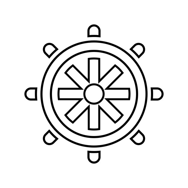 Ícono de línea de gestión de SEO Vector de esquema