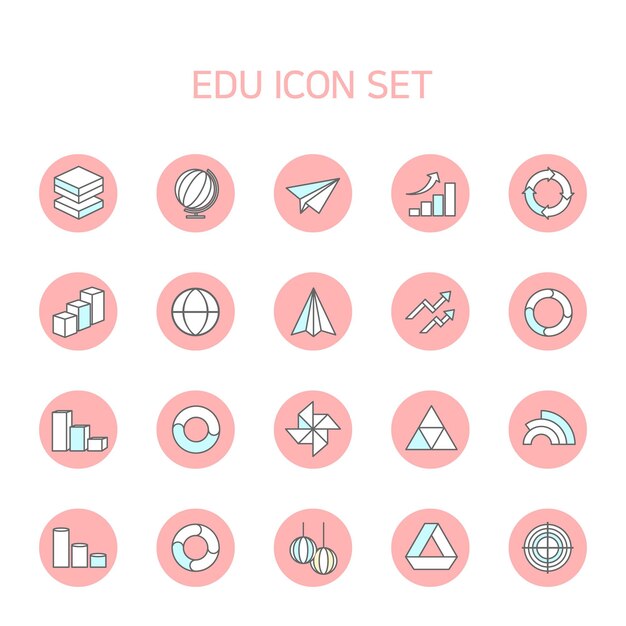 Icono de línea de infografía y gráfico utilizado en varios informes y presentaciones.