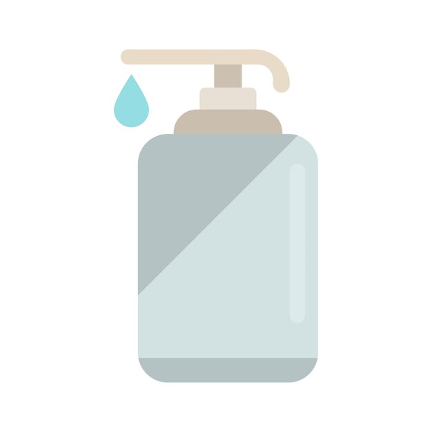 Icono de línea de jabón líquido Icono de limpieza de espuma Shampoo de ducha manos lavabo de agua marco de grasa baño gel higiene Icono vectorial para negocios y publicidad