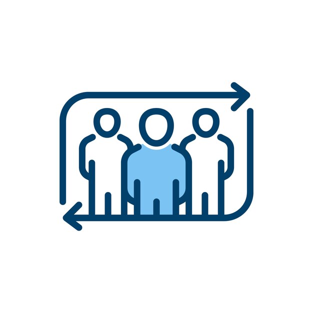 Icono de línea llena de equipo de actualización signo de estilo lineal para concepto móvil y diseño web Icono de vector de contorno Ilustración de logotipo de símbolo Gráfico vectorial