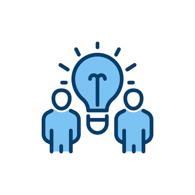 Icono de línea llena de lluvia de ideas signo de estilo lineal para concepto móvil y diseño web Icono de vector de contorno Ilustración de logotipo de símbolo Gráfico vectorial