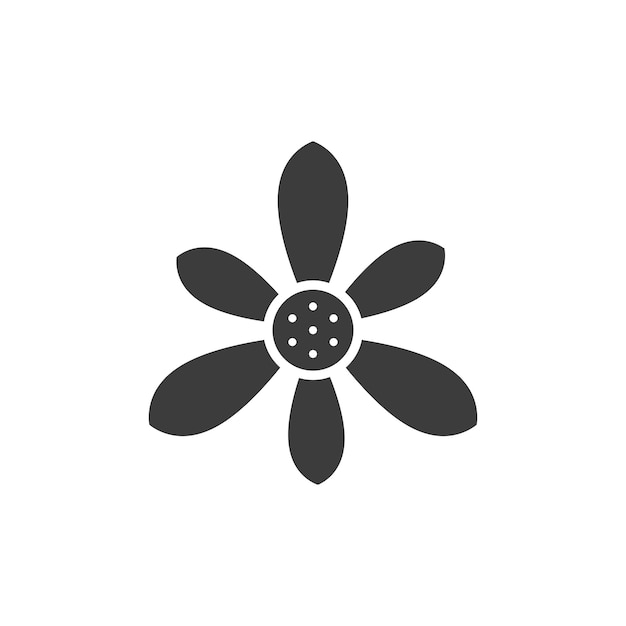 Icono de la línea de magnolia aislado en fondo blanco