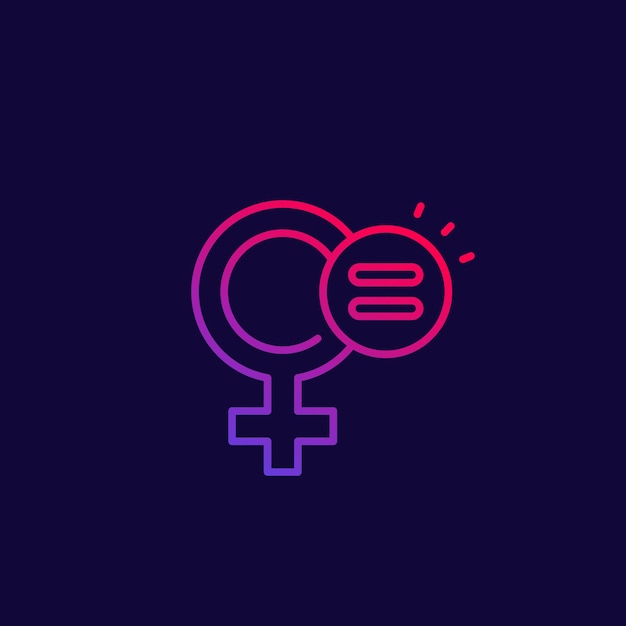 Icono de línea de menopausia para web