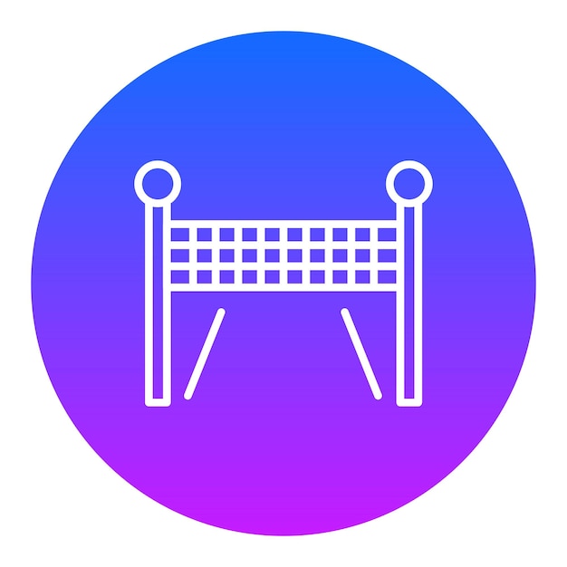 Icono de la línea de meta cruzada