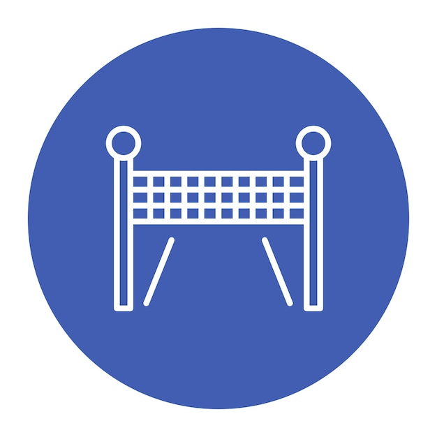 Icono de la línea de meta cruzada
