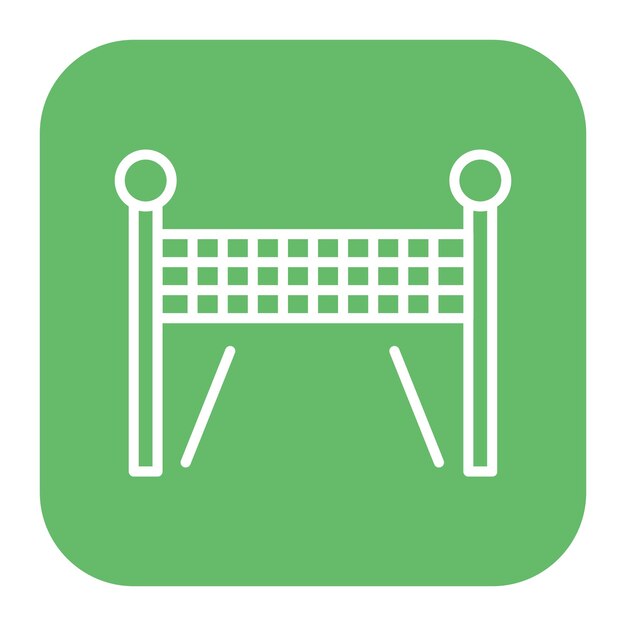 Icono de la línea de meta cruzada