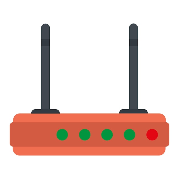 Vector icono de línea de módem wifi conexión de tráfico de computadora sitio web de internet router de comunicación telefónica gadget de velocidad de bits ilimitada icon de línea vectorial para negocios y publicidad