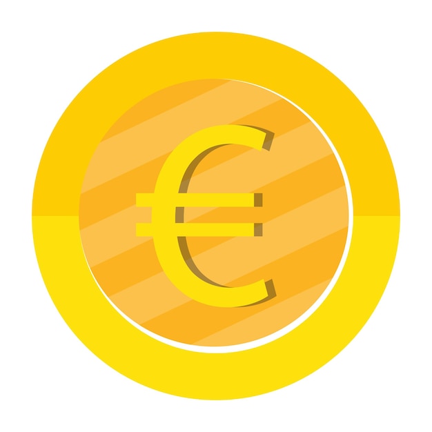 Ícono de línea de moneda del euro Riqueza poder moneda billetera bancaria salario trabajo Ícono vectorial para negocios y publicidad