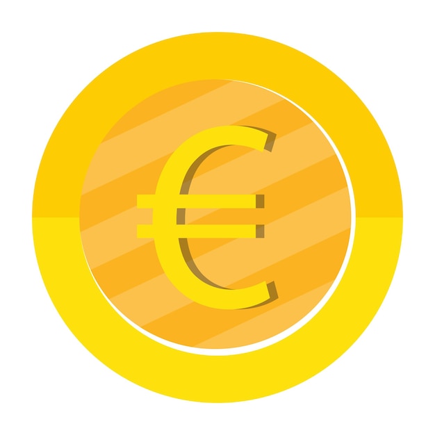 Vector Ícono de línea de moneda del euro riqueza poder moneda billetera bancaria salario trabajo ícono vectorial para negocios y publicidad