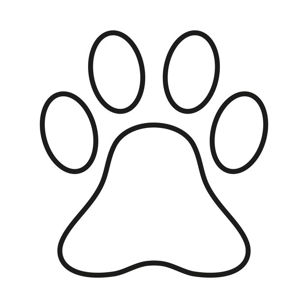 Vector icono de línea de pista de mascota gráficos vectoriales de trazo editables