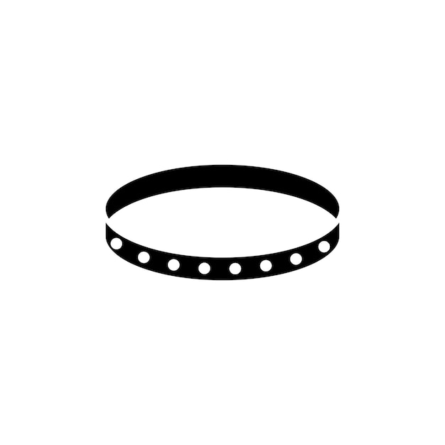 Icono de línea de pulsera aislado en fondo blanco