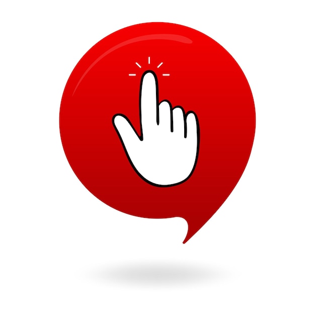 Icono de línea de puntero de computadora de burbuja de diálogo Icono lineal vectorial para negocios y publicidad