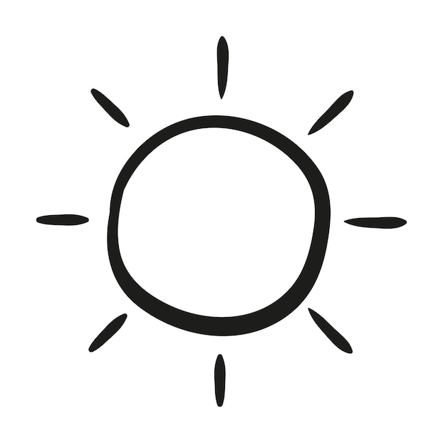 Icono de línea solar Daño por efecto solar en la piel Radiación ultravioleta UV Quemadura solar Vector