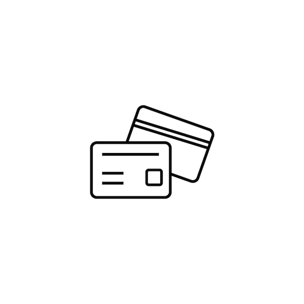Icono de línea de tarjeta de identificación para web móvil y vector de icono gris oscuro aislado en fondo gris claro