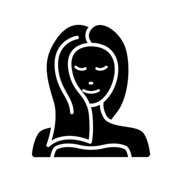 El icono de la línea de tratamiento facial Cuidado de la piel belleza spa relajación rejuvenecimiento limpieza mascarilla facial terapia bienestar salud antienvejecimiento mimar brillo hidratación cuidado facial salón de cuidado personal