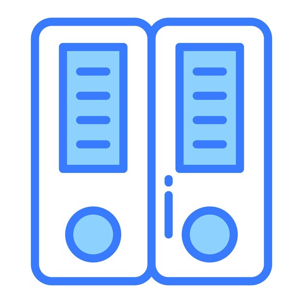 Icono de línea vectorial de archivos icono de escuela y educación