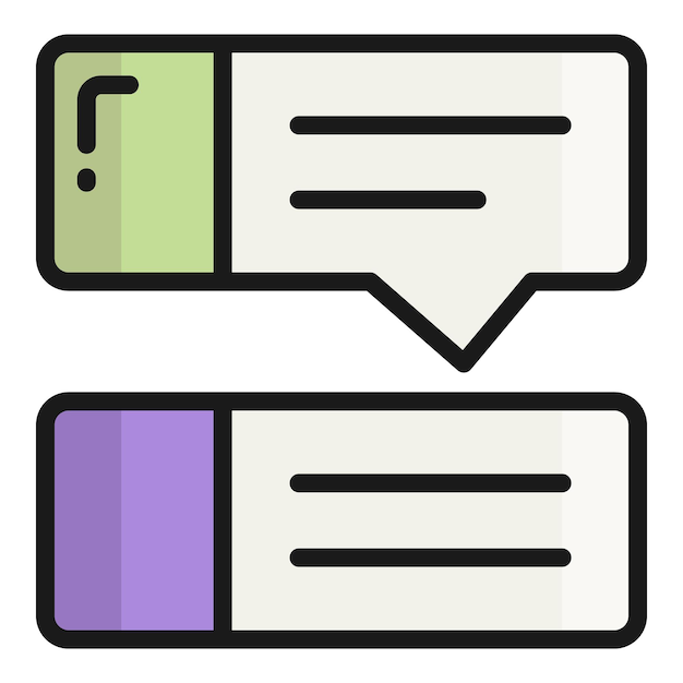 icono de línea vectorial de chat icono de escuela y educación