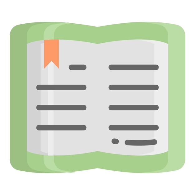 icono de línea vectorial de libro icono de escuela y educación