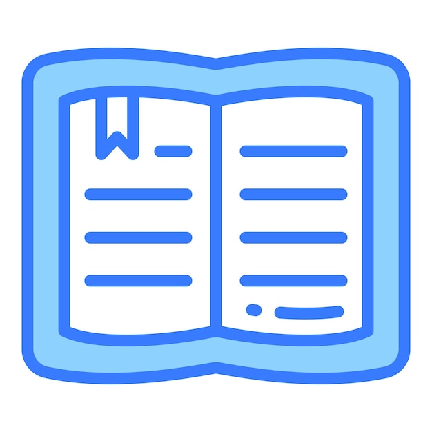 icono de línea vectorial de libro icono de escuela y educación