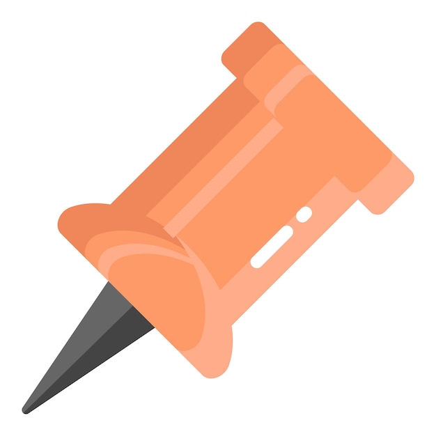 icono de línea vectorial pushpin icono de escuela y educación