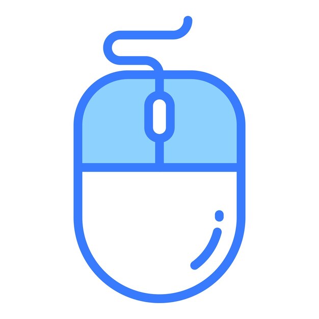 icono de línea vectorial del ratón icono de escuela y educación